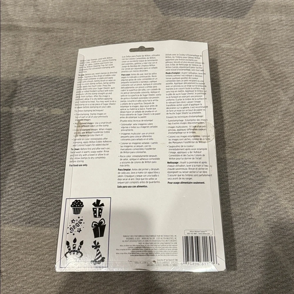 Wilton Cake Stamp Set Birthday Celebration (6 Pieces)